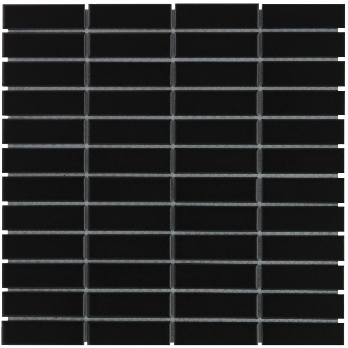 The Mosaic Factory Paris Rectangle Black Matt 23x73mm - PARM925
