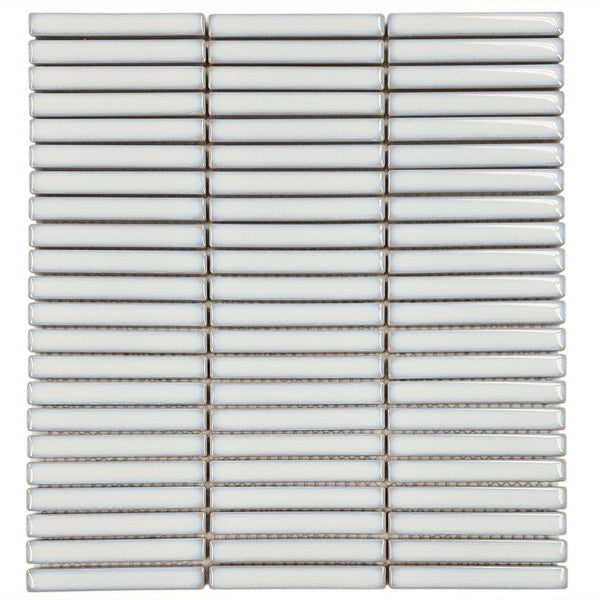 The Mosaic Factory Sevilla Kitkat mini finger Soft White Glossy 12x92mm - SEF12115