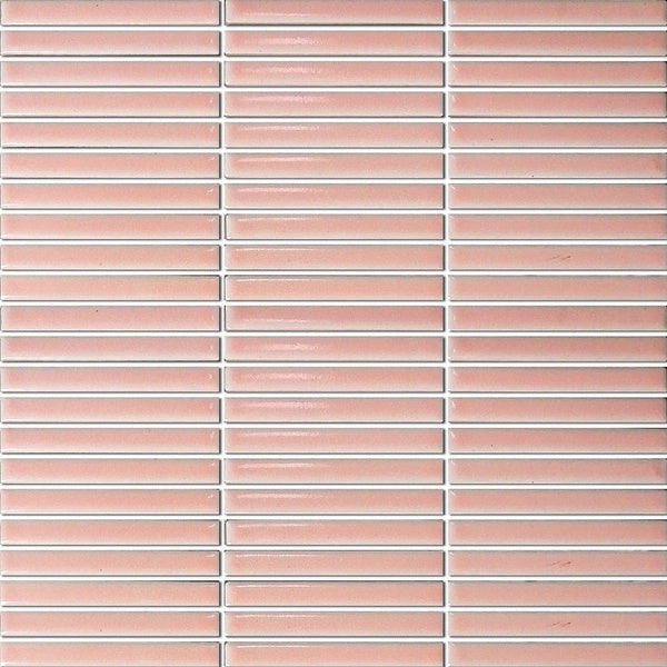 The Mosaic Factory Sevilla Kitkat mini finger Pink Glossy 12x92mm - SEF12078