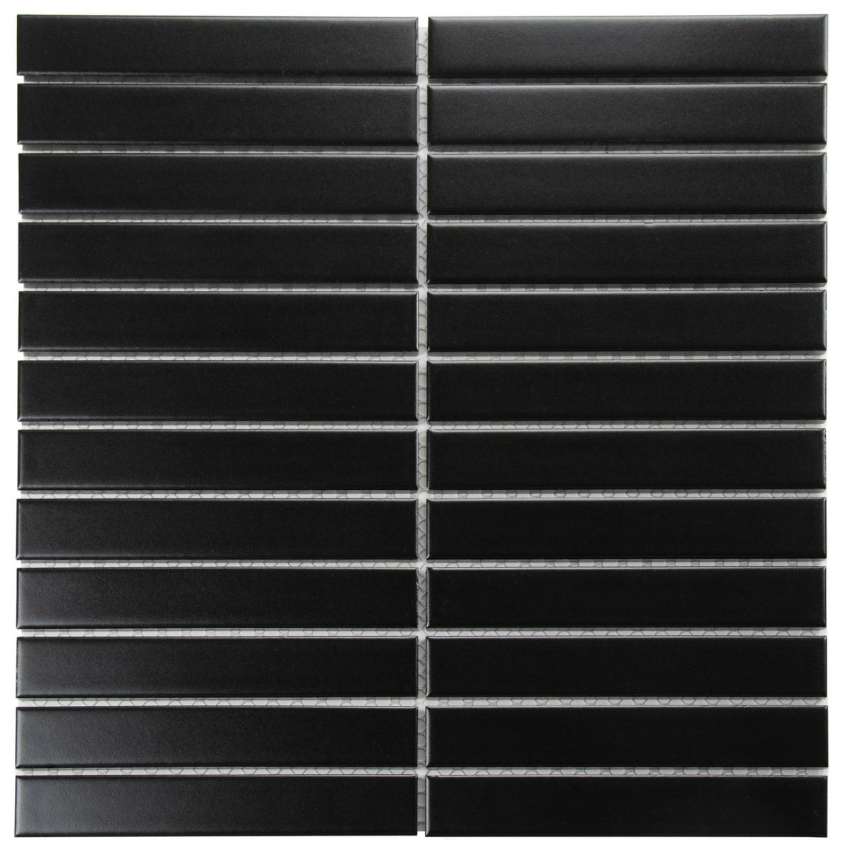 The Mosaic Factory Sevilla Kitkat finger Black Matt 22x145mm - SEF22925