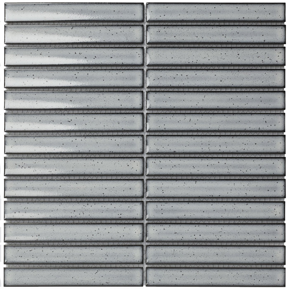 The Mosaic Factory Sevilla Kitkat original finger Light Grey Glossy 20x145mm - SEF20300