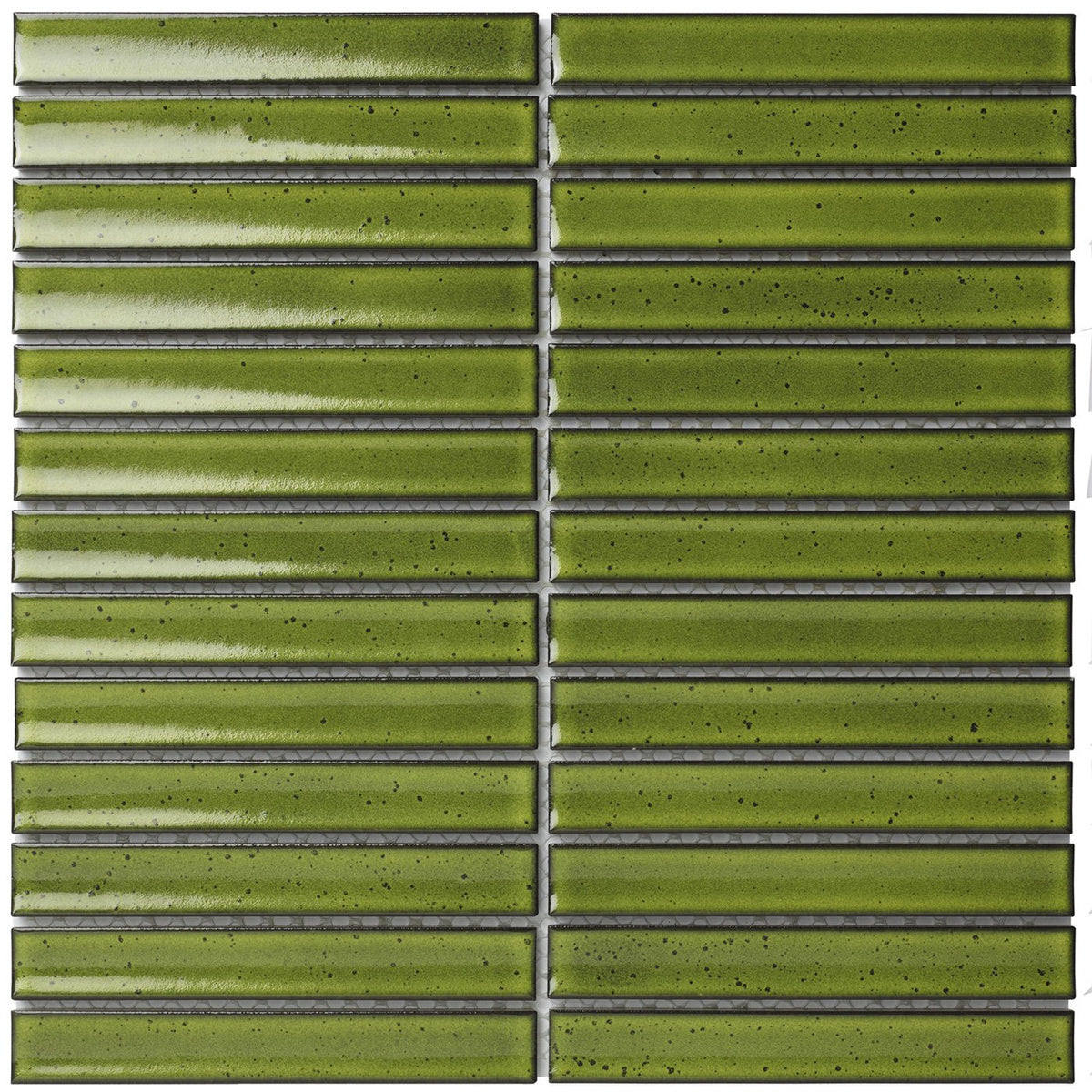 The Mosaic Factory Sevilla Kitkat original finger Green Glossy 20x145mm - SEF20550