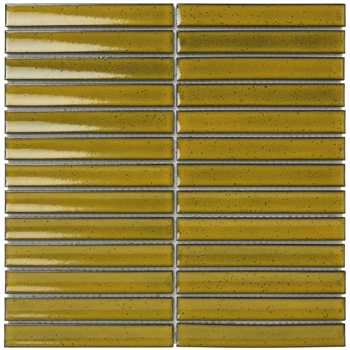 The Mosaic Factory Sevilla Kitkat original finger Yellow Glossy 20x145mm - SEF20030