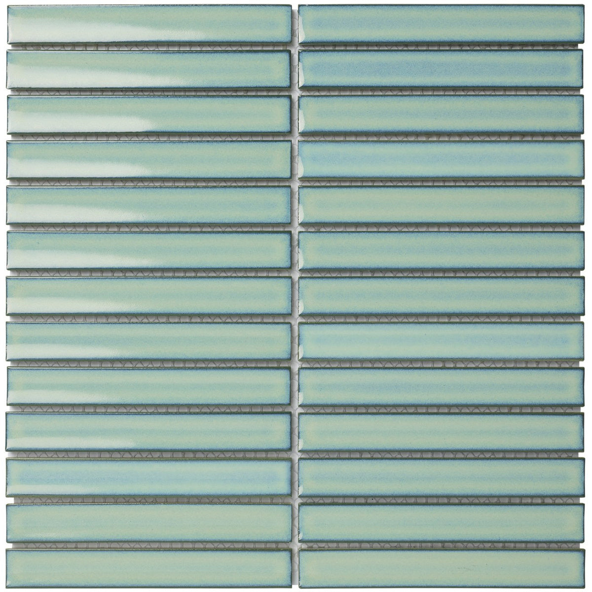 The Mosaic Factory Sevilla Kitkat original finger Turquoise Glossy 20x145mm - SEF20125