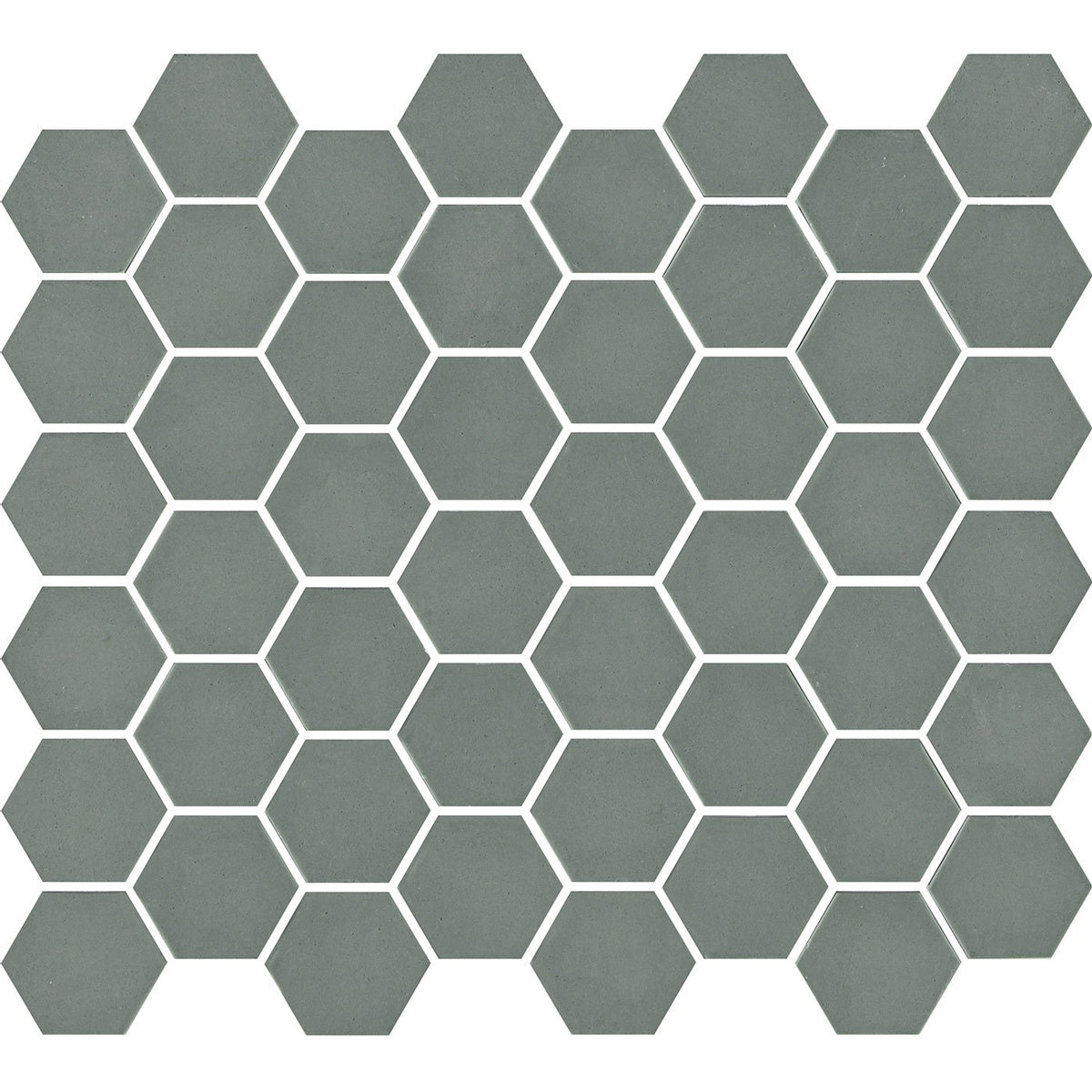 The Mosaic Factory Valencia Recycled glass Khaki Matt 43x50mm - VAL82M
