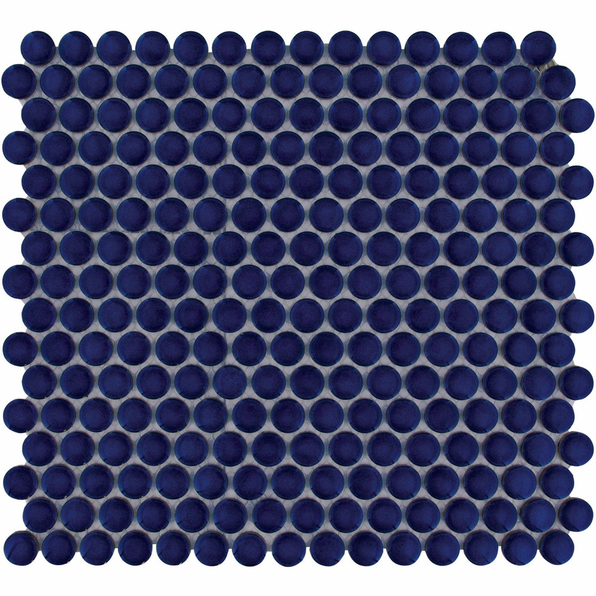 The Mosaic Factory Venice Pennyround Cobalt Blue Glossy ø19mm - VKN700